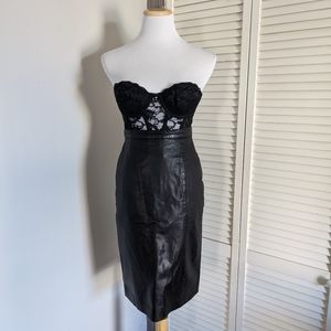 Wilson's Leather Black Skinny Pencil Skirt